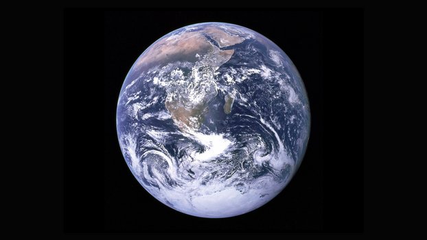 Der Planet Erde aus dem Weltall fotografiert.
