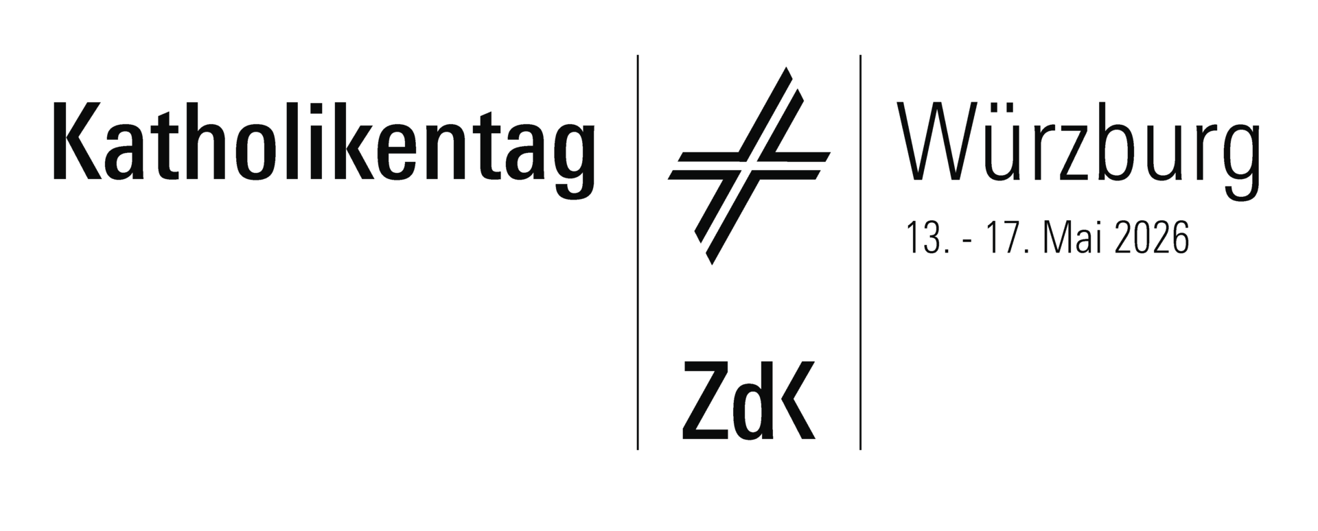 Logo des Katholikentags 2026 in Würzburg
